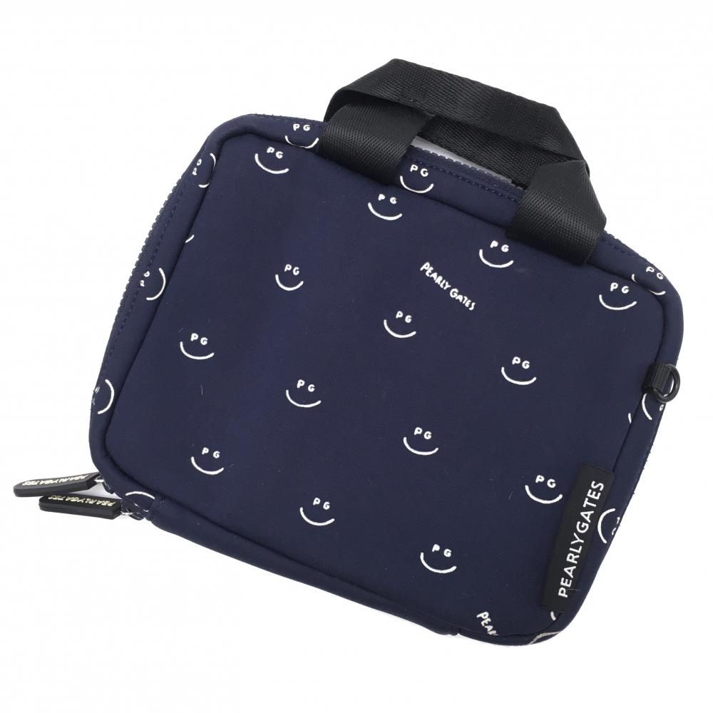 ☆SALE価格☆【美品】パーリーゲイツ ポーチ ネイビー×白 ニコ