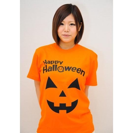 ハロウィン Tシャツ パンプキンオレンジ S・M・L【ハロウィンtシャツ スタッフTシャツ 仮装 コスプレ かぼちゃ メンズ レディース 半袖 ｔシャツ】  - メルカリ