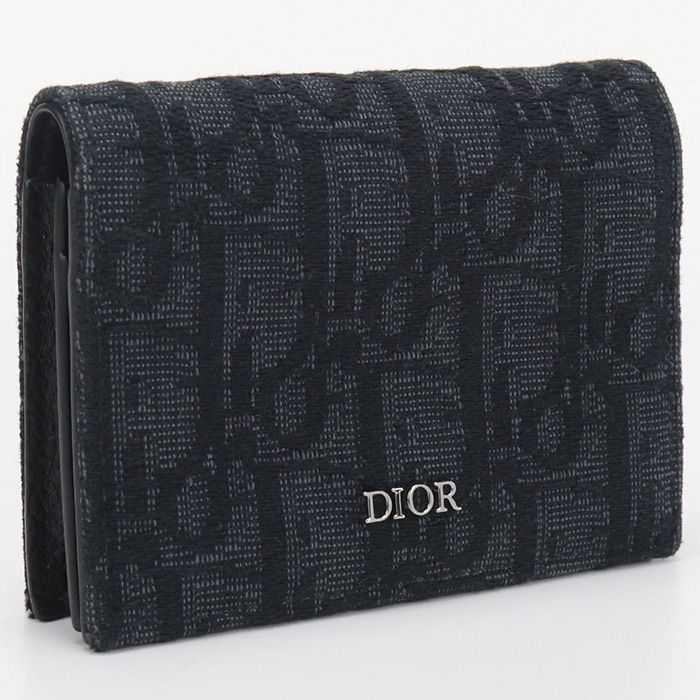 Dior　ディオール オブリーク ジャガード 名刺入れ　カードホルダー DIOR】ディオール オブリーク ジャカード☆カードホルダー (Dior