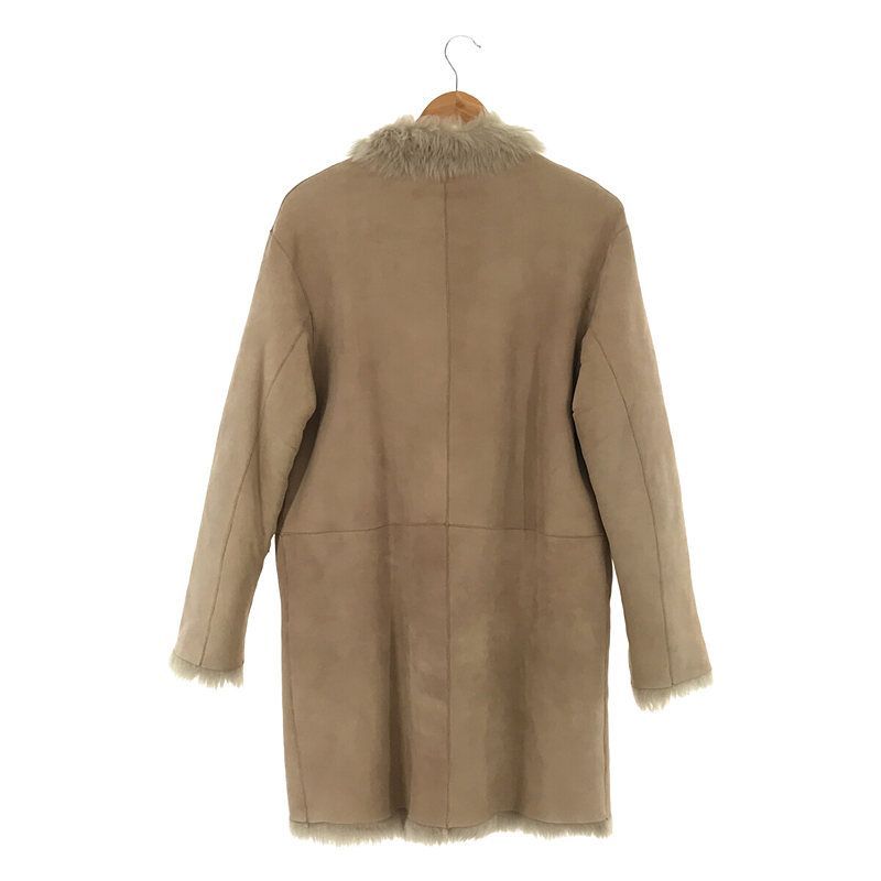 Nigel Preston&Knight ロングコート 羊革 異素材切り替え DISCOAT（ディスコート）の「異素材切替ロングコート（ノーカラー