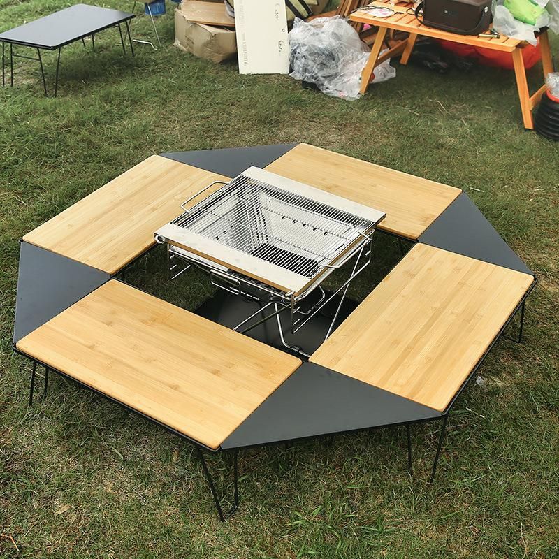 【即納格安】囲炉裏テーブル天板セット　丸型テーブル　キャンプ　ヘキサテーブル テーブル・チェア・ハンモック