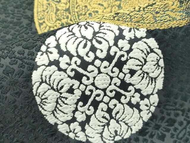 平和屋着物■極上　皇室・伊勢神宮御用　御御帯　山口美術織物　山口弘躬　六通柄袋帯　小葵地立涌菊文　金糸　逸品　DZAA9731kh5 平和屋着物□極上 皇室・伊勢神宮御用 御御帯 山口美術織物 山口弘躬