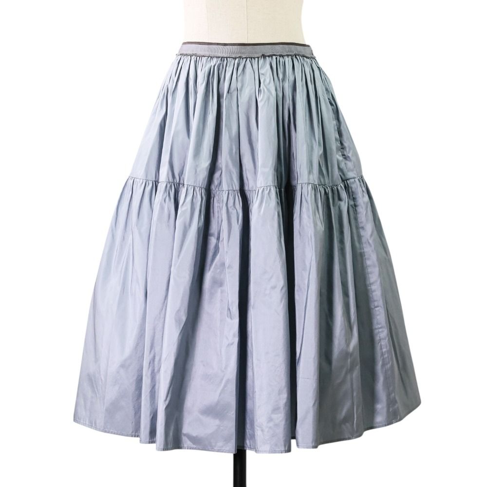 FOXEY DOLLYNOIR シルクギャザースカート フォクシー 良品 FOXEY フォクシー DOLLY NOIR シルク100% ギャザースカート