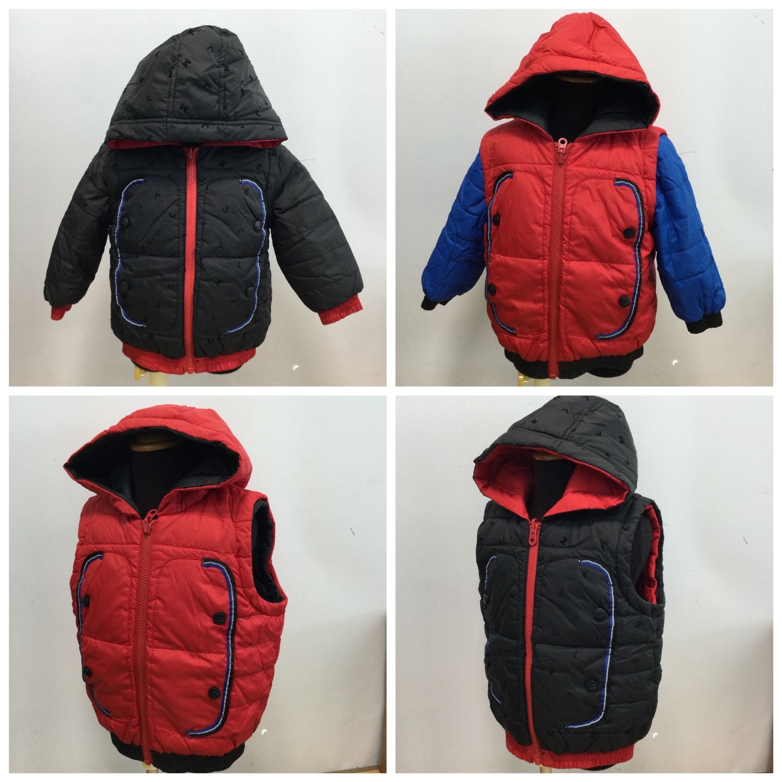 中古品/リトルマークジェイコブス リバーシブル 中綿アウター - メルカリ 