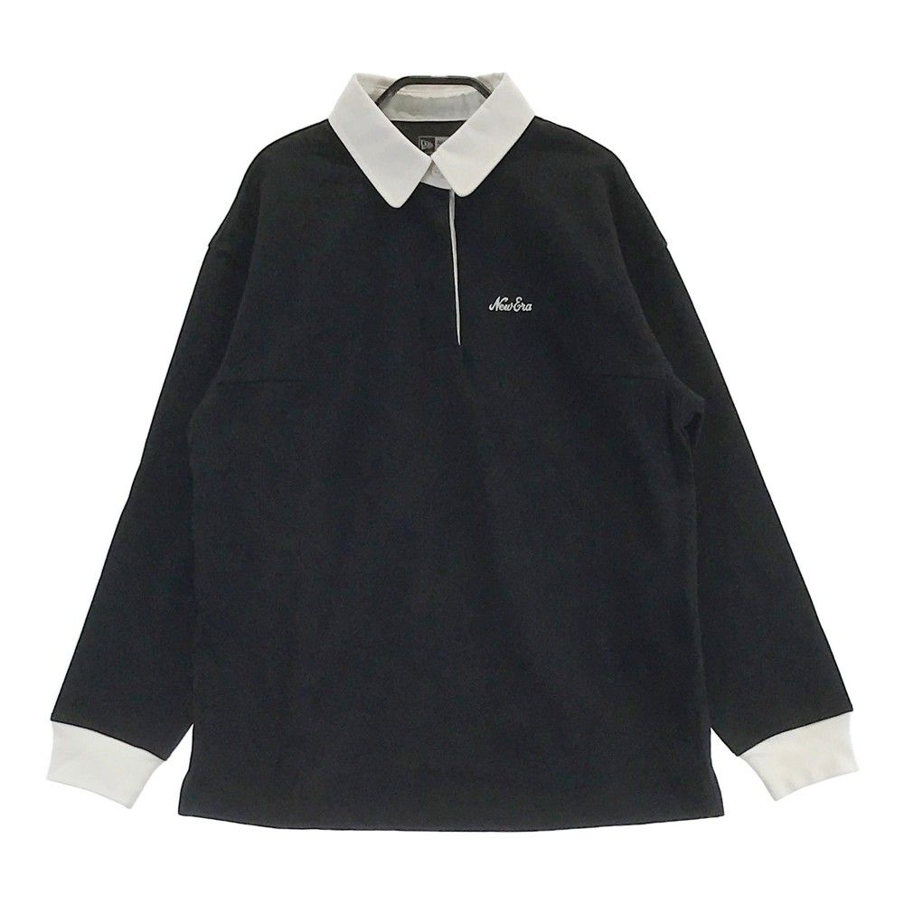サイズ：MEDIUM NEW ERA ニューエラ  長袖ポロシャツ  ブラック系 [240101315339]# ゴルフウェア レディース ストスト