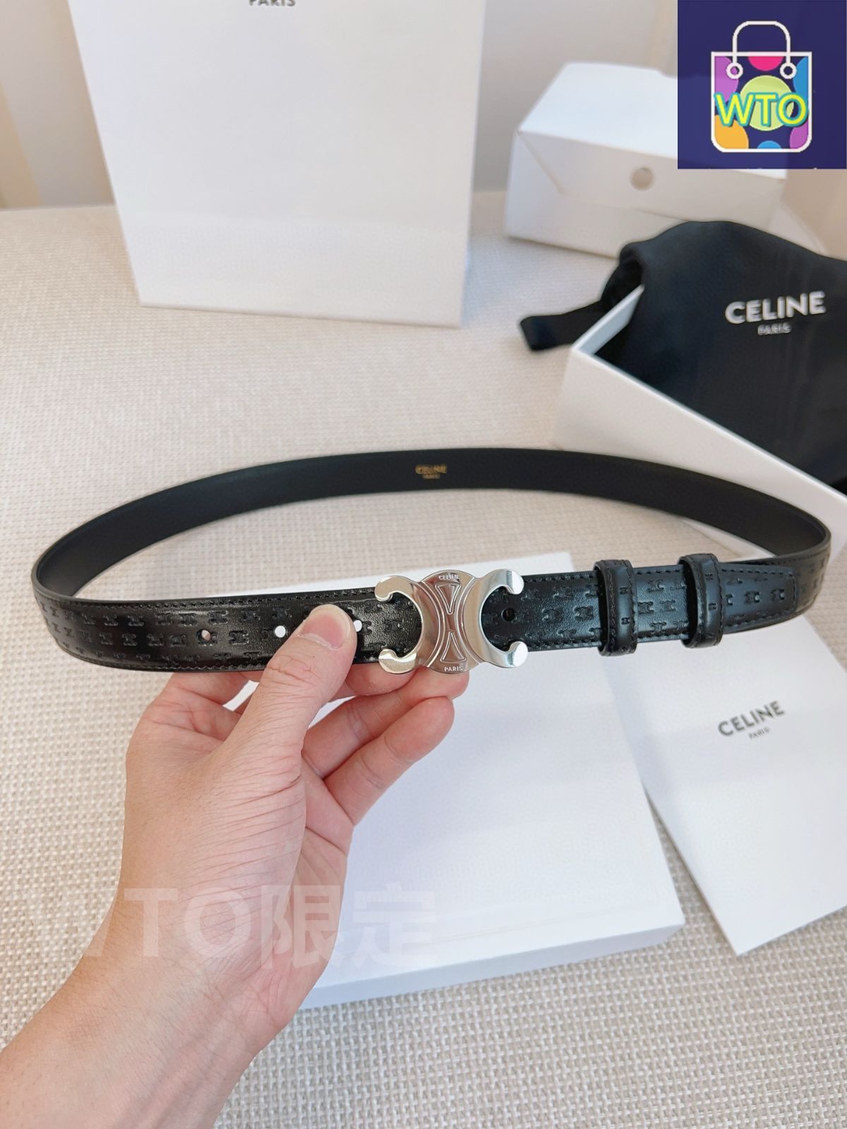 【24時間配送】100cm CELINE オリジナルレザーベルト 24時間配送】100cm CELINE オリジナルレザーベルト 今日特価