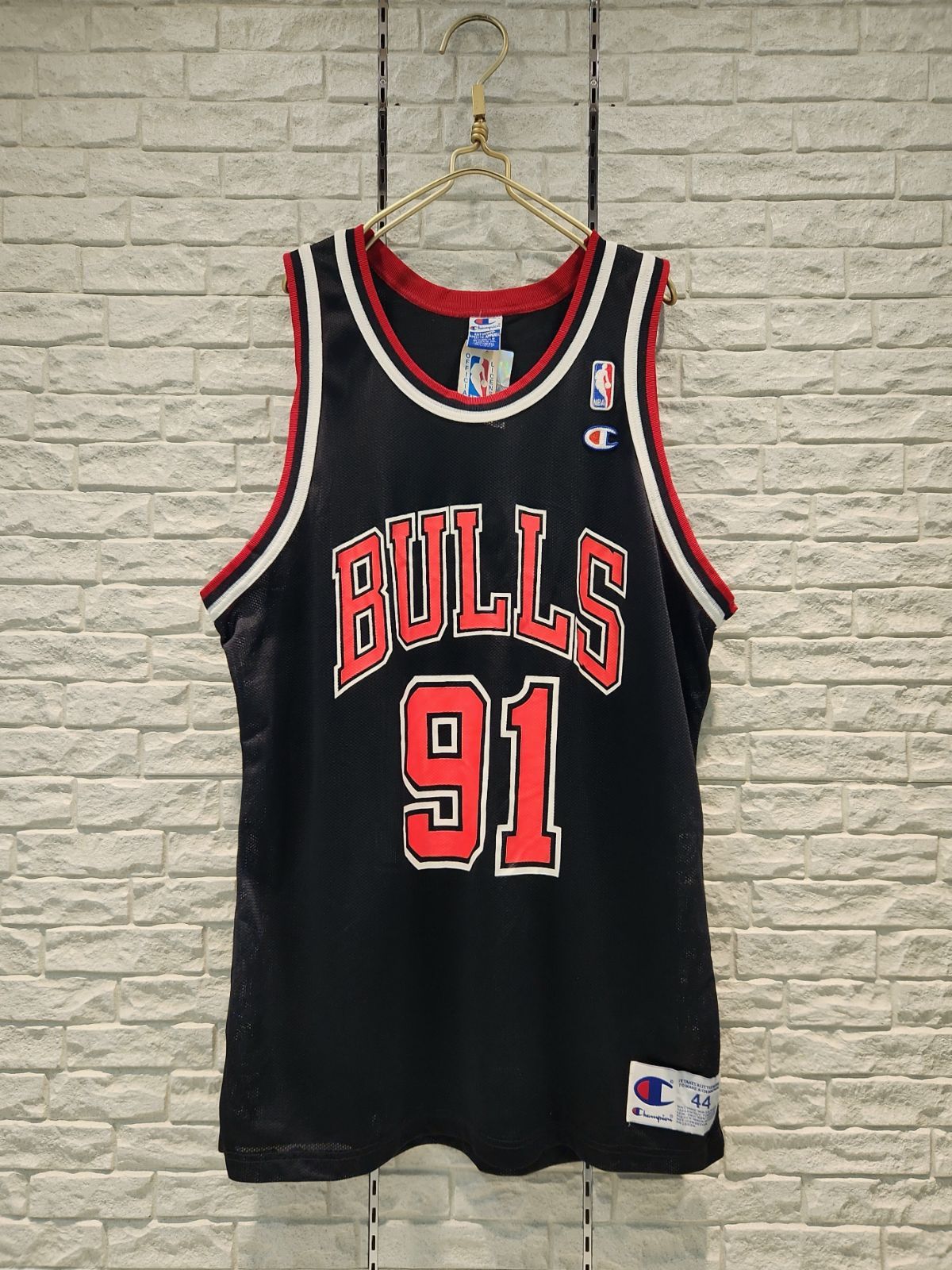 Chicago BULLS ブルズ　ロッドマンUSA製 Tシャツ NBA L シカゴ・ブルズ デニス・ロッドマン Hardwood Classics ネーム