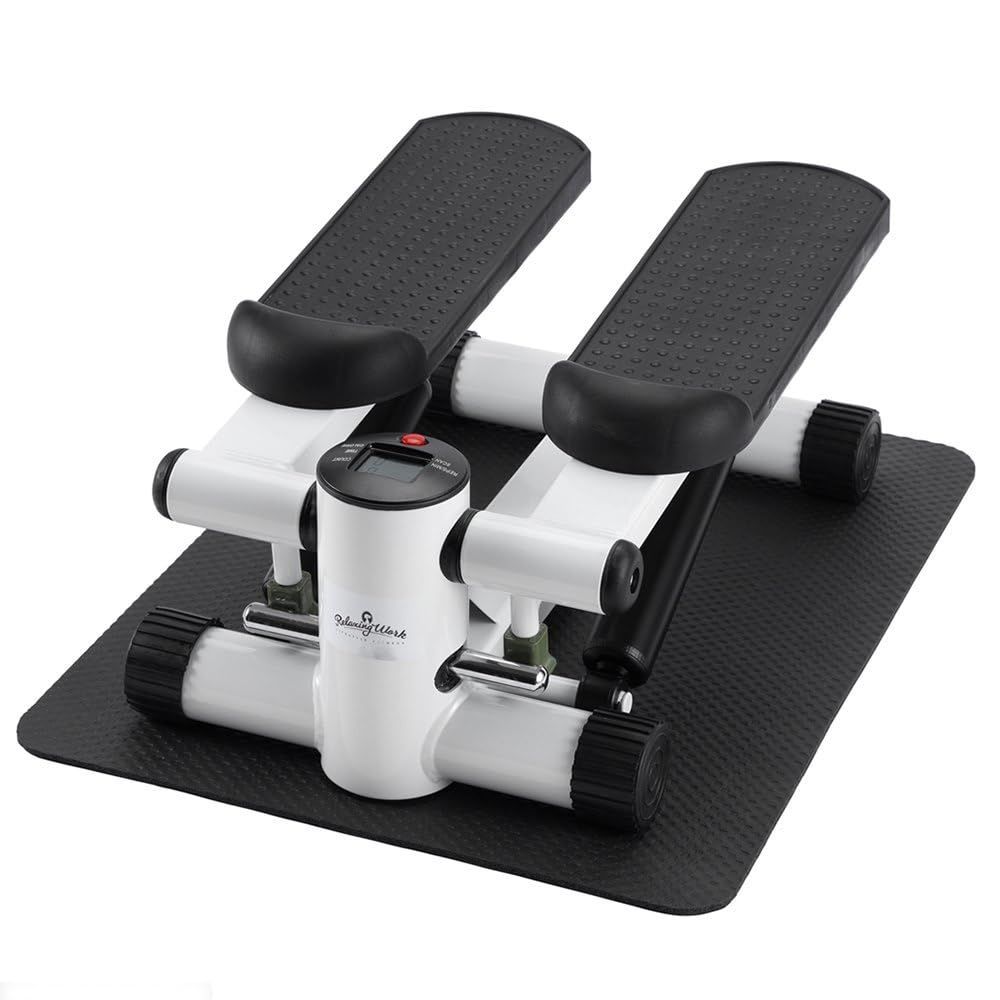 ステッパー ホームステップトレーナー 静音 RelaxingWork リラクシングワーク | 羽立工業 ハタチ 保護マット付 筋トレ 体幹 くびれ ウエスト ダイエット 器具 フィットネス トレーニング ステッ
