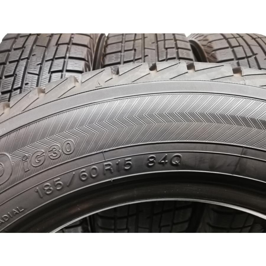 185/60R15 ヨコハマタイヤ アイスガードIG30 中古スタッドレス4本 ...