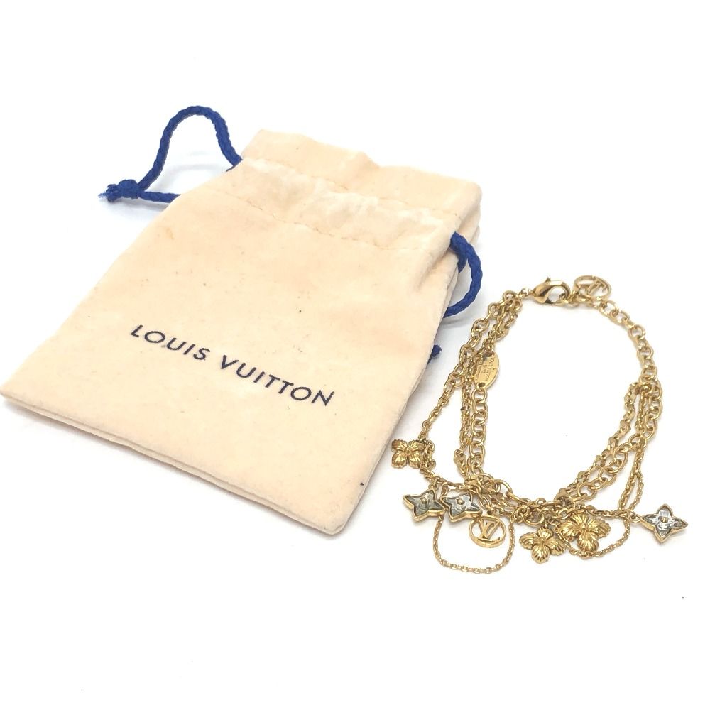 LOUIS VUITTON ルイヴィトン ブレスレット ブラスレ・ブルーミング ストラス M68375 メタル