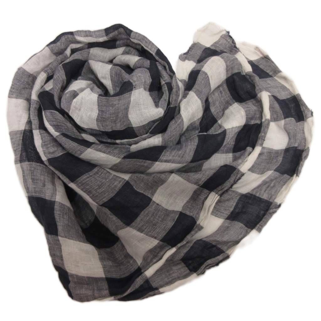 ダニエラグレジス DANIELA GREGIS リネン 大判 ストール チェック