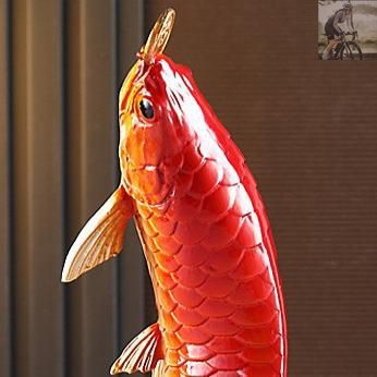 新品未使用】風水魚像 金魚 2カラー オブジェ 卓上飾り 金運 財運