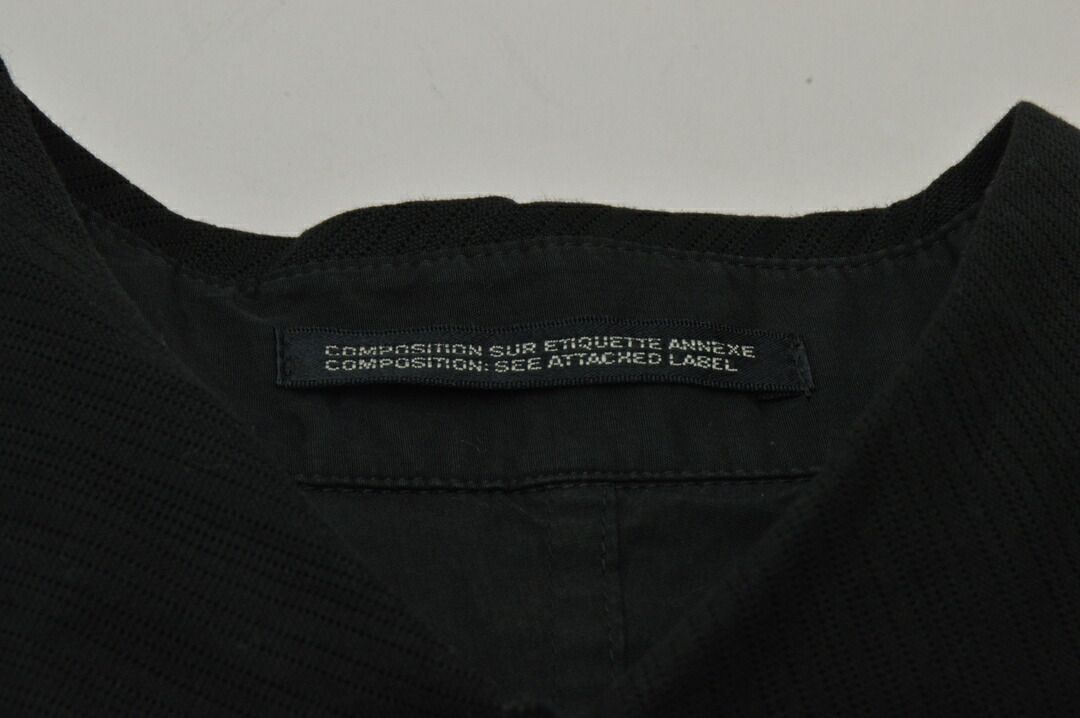 ヨウジヤマモト YOHJI YAMAMOTO ロングベスト 前開き ブラック FC-B08-803 サイズ 1 日本製 レディース F-L8424 NICORILABO_COM