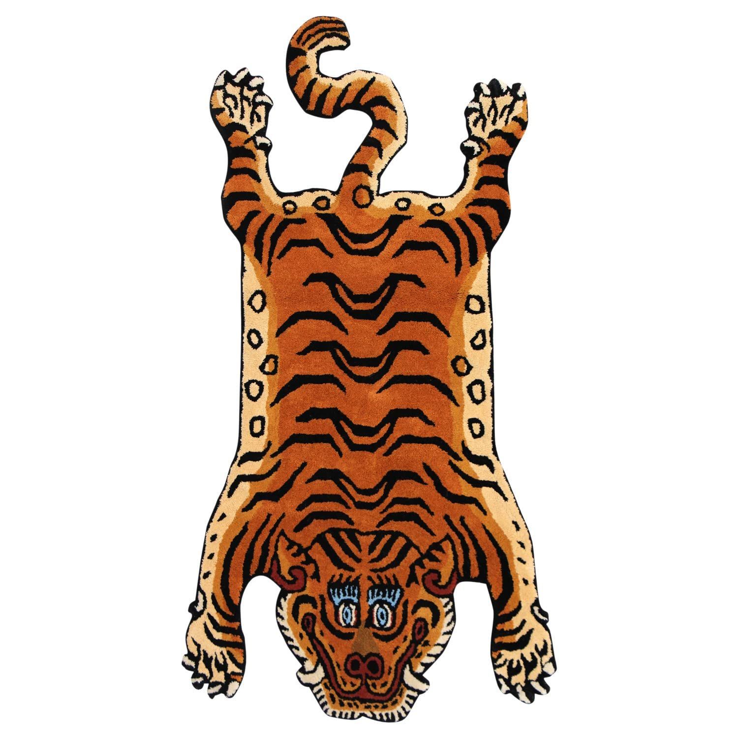 Color DTTR-01 チベタンタイガーラグ スモール DETAIL Tibetan Tiger Rug DTTR-01 | Sサイズ