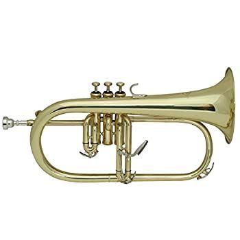 ･ MAXTONE フリューゲルホルン B♭管 ゴールドラッカー仕上げ FH-50L セミハードケース付