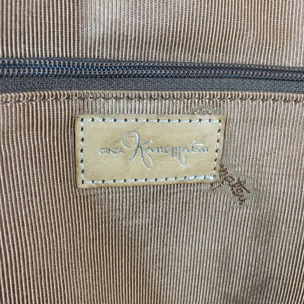GINZA kanematsu/銀座かねまつ レザーボストンバッグ ショルダー 