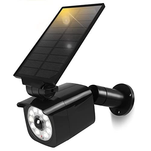 新品 ソーラーライト センサー 防犯カメラ型 ダミー 人感センサー 太陽光