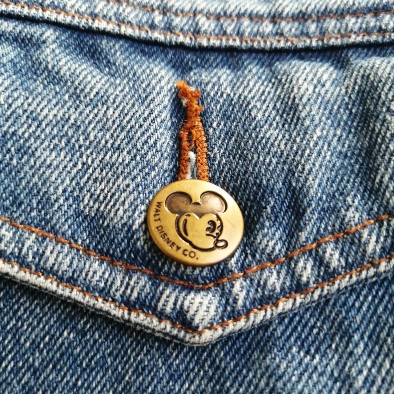 90年代 Mickey&Co. ディズニー デニムジャケット Gジャン ミッキー 型