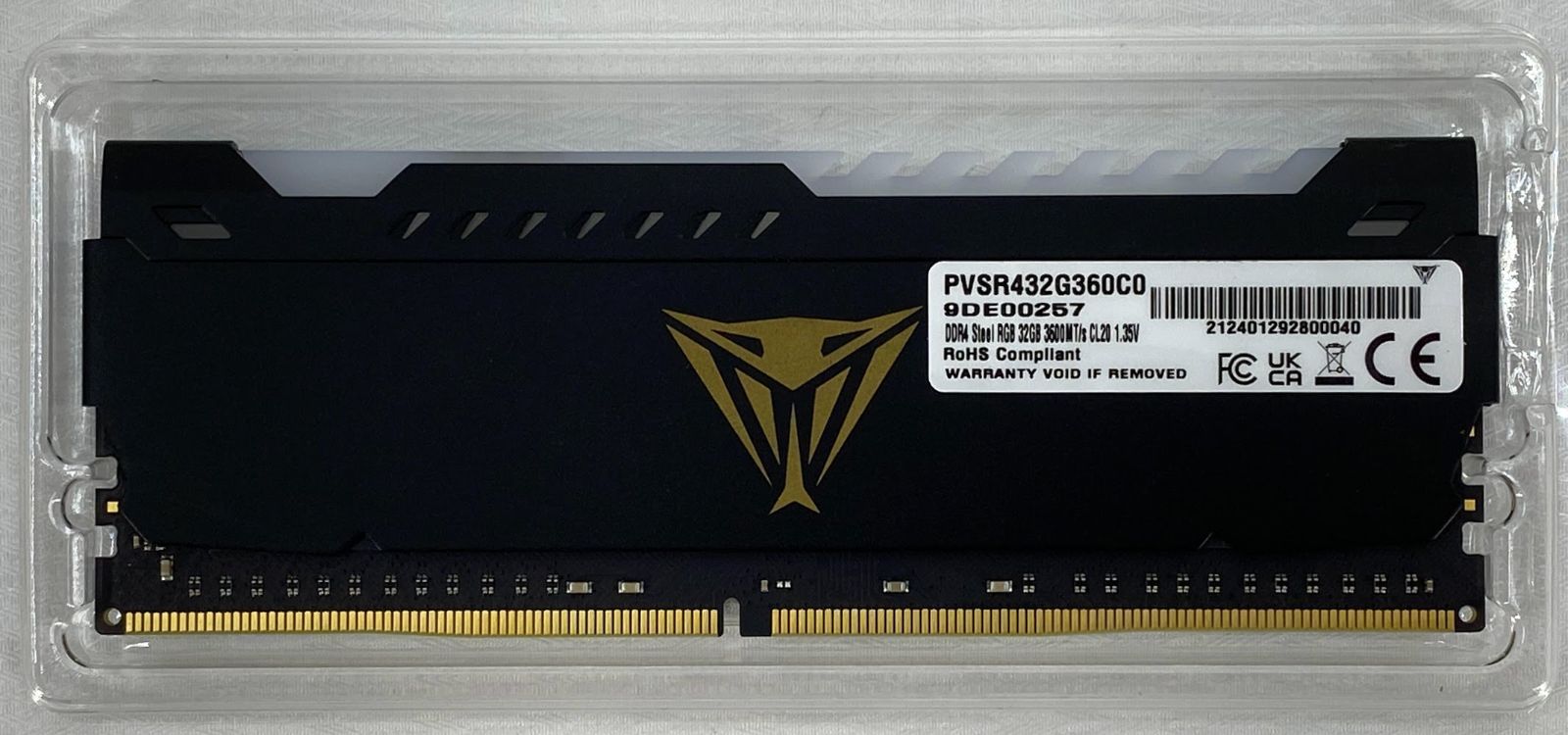【Viper Steel RGB】DDR4 3600 32GB 1枚 Patriot Viper Steel RGB DDR4 RAM 64GB (2X32GB) 3600MHz CL20 1.35v