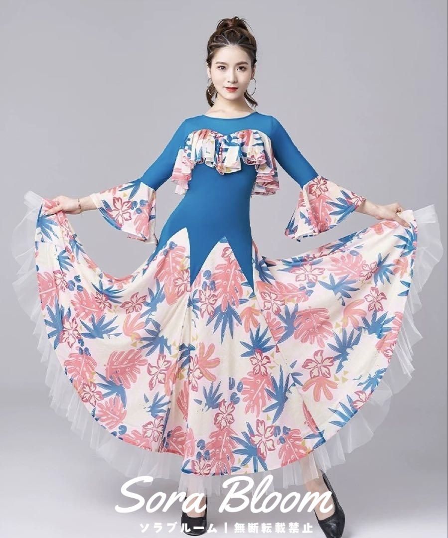 気分上がる花柄ワンピース??スタンダードの練習に最適な一着
