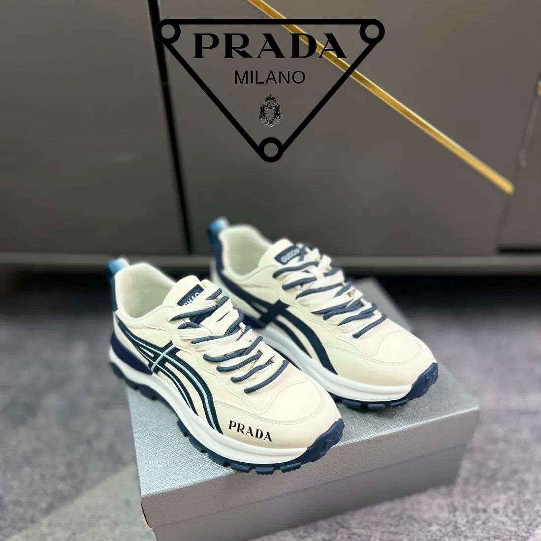 新品未使用 🆕PRADAプラダ 新作メンズファッションスニーカー - メルカリ