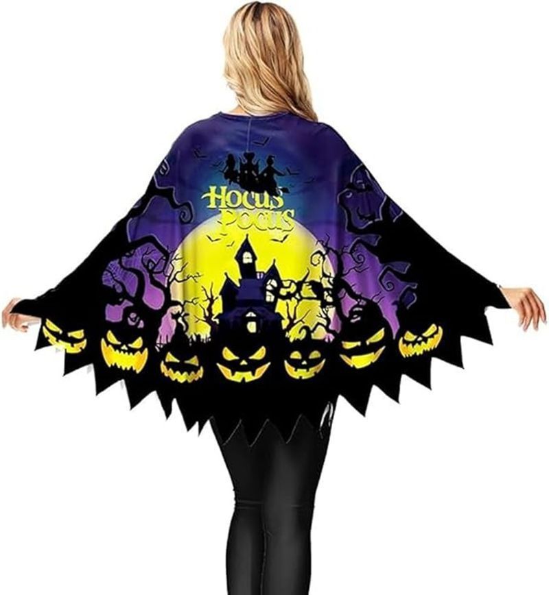 ハロウィン マント 大人用 かぼちゃ ポンチョ蜘蛛 幽霊 お化け ケープ コスプレ 魔女 巫女 ウィッチ 仮装 レディース メンズ 男女兼用 xzzhang687 WWW_SKLAD-KIRPICHA_RU