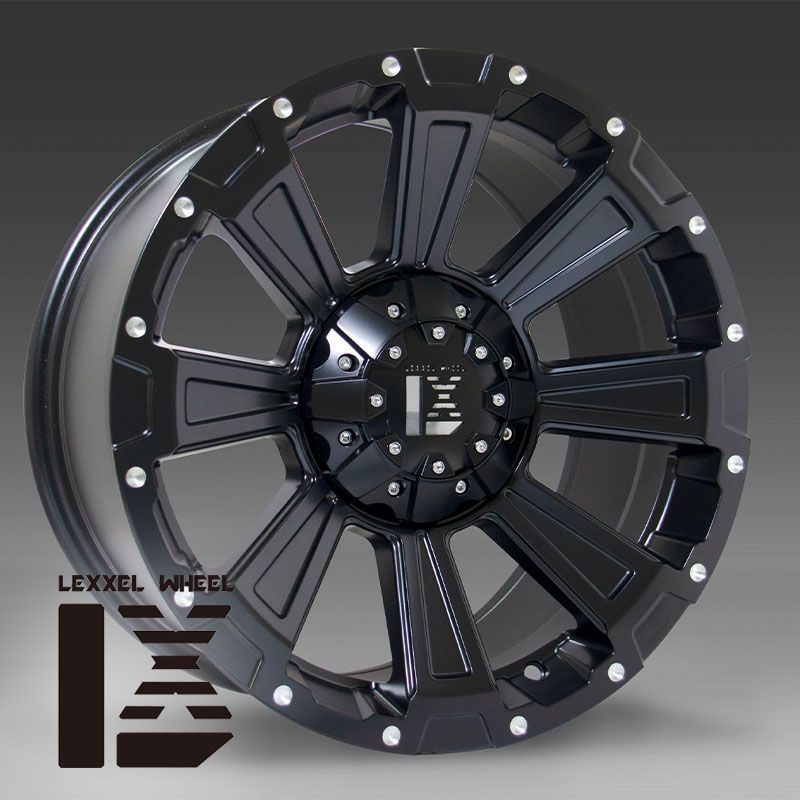 レクセル ホイール 新品 アルミホイール DeathRock デスロック マットブラック 17インチ 17×8.0 +38 127/110-10H 1本より