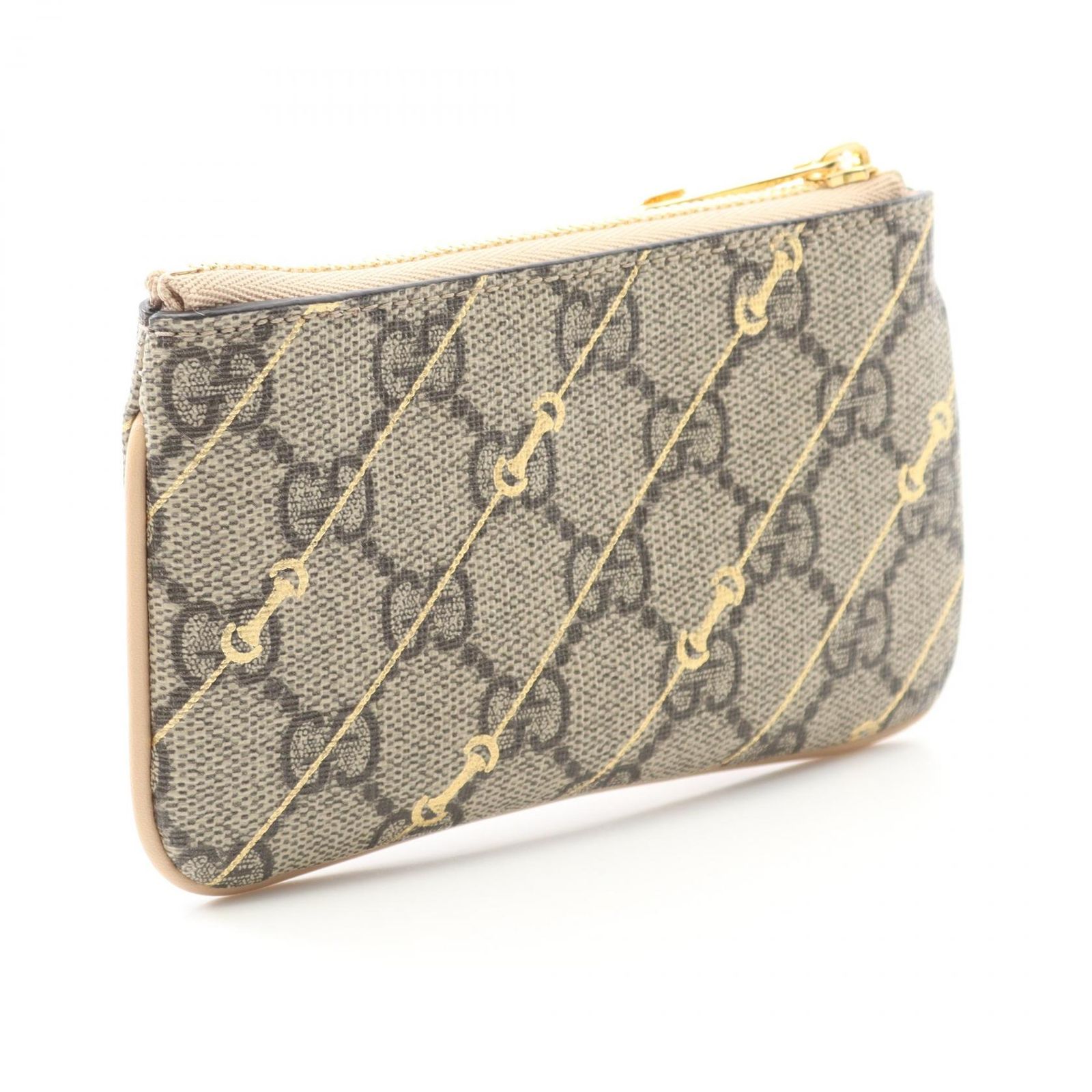 GUCCI GGスプリーム ホースビット カードコインケース　ベージュ GUCCI グッチ ホースビット GGスプリーム コインケース - メルカリ