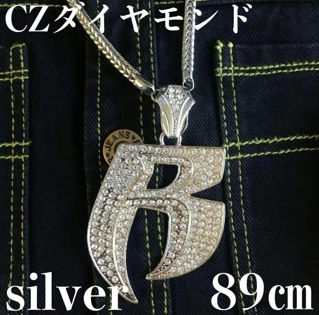 ラフライダーズ シルバー ネックレス CZダイヤモンド HIPHOP