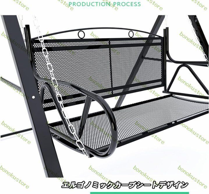 ブランコ 屋外 二人乗り 大人用 子供 フレーム 2人用パティオスイングチェア アイアンスイングロッキングチェア 130 110 160cm 白 WWW_OLIVIERBERNSTEIN_COM