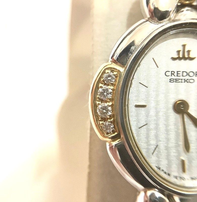 634 セイコー クレドール 1E70-3040 ダイヤ 18KT 腕時計 - メルカリ