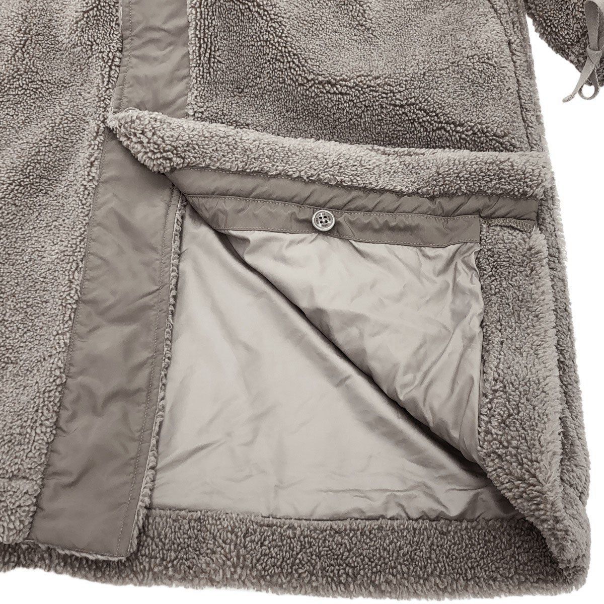 HYKE ハイク 20AW HOODED FAUX SHEARLING M-43 TYPE エコファー