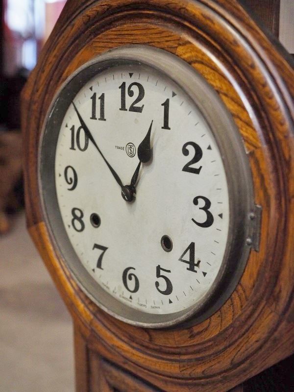 EIKOSHA レトロ柱時計 昭和初期 古録展 品番C2992