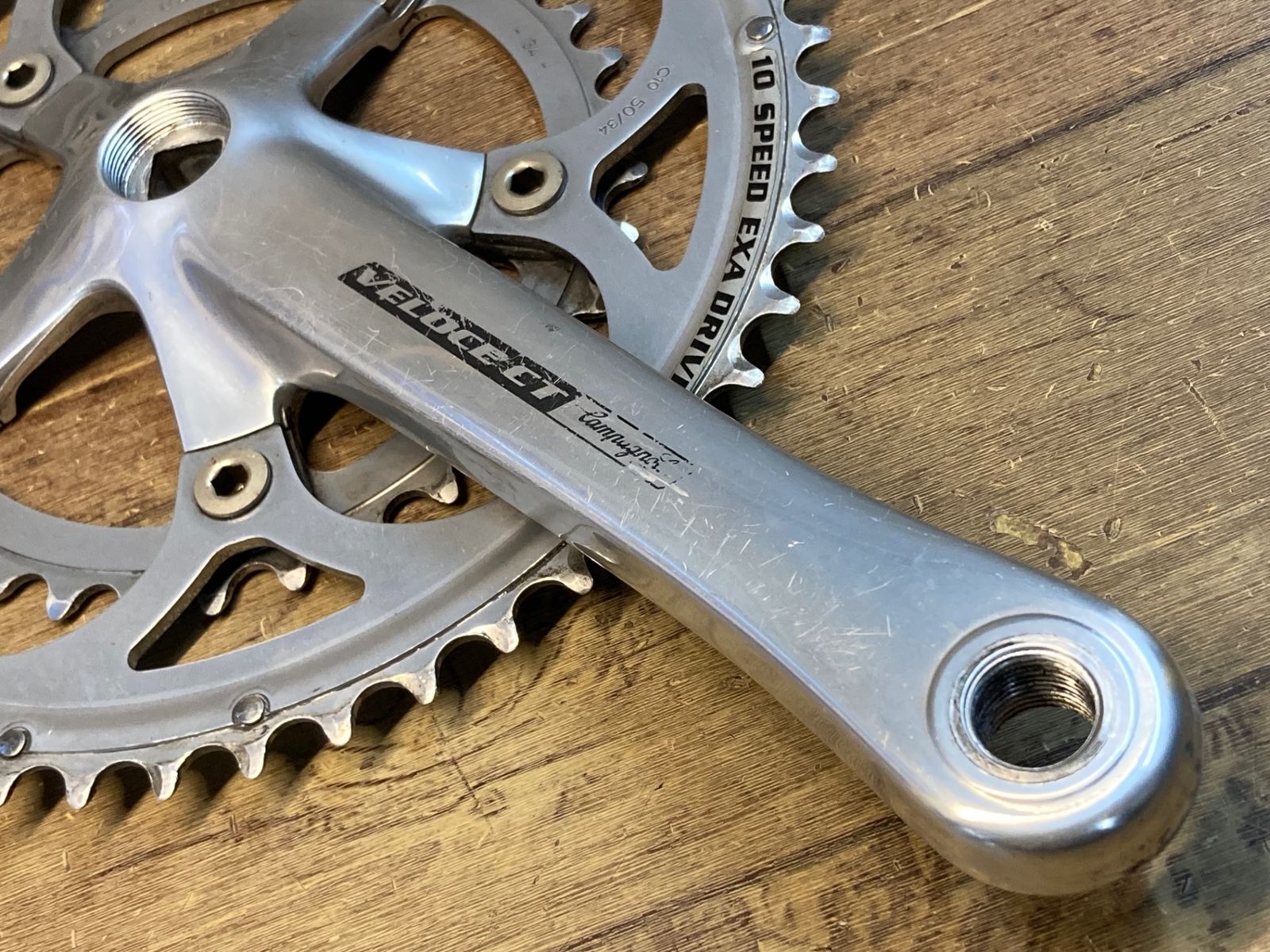 JG811 カンパニョーロ CAMPAGNOLO ヴェローチェ VELOCE CT クランクセット 170mm 50 34T シルバー BRIGHTFACE_UK