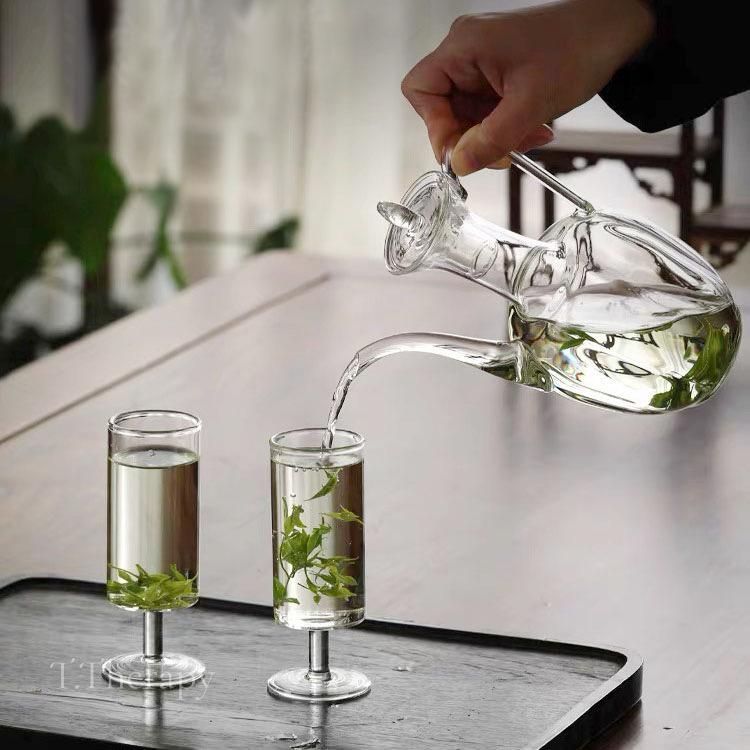 耐熱ガラス 水差し硝子 水注 ピッチャー 宋 酒壺 茶壺（箱付き）YEDA10 