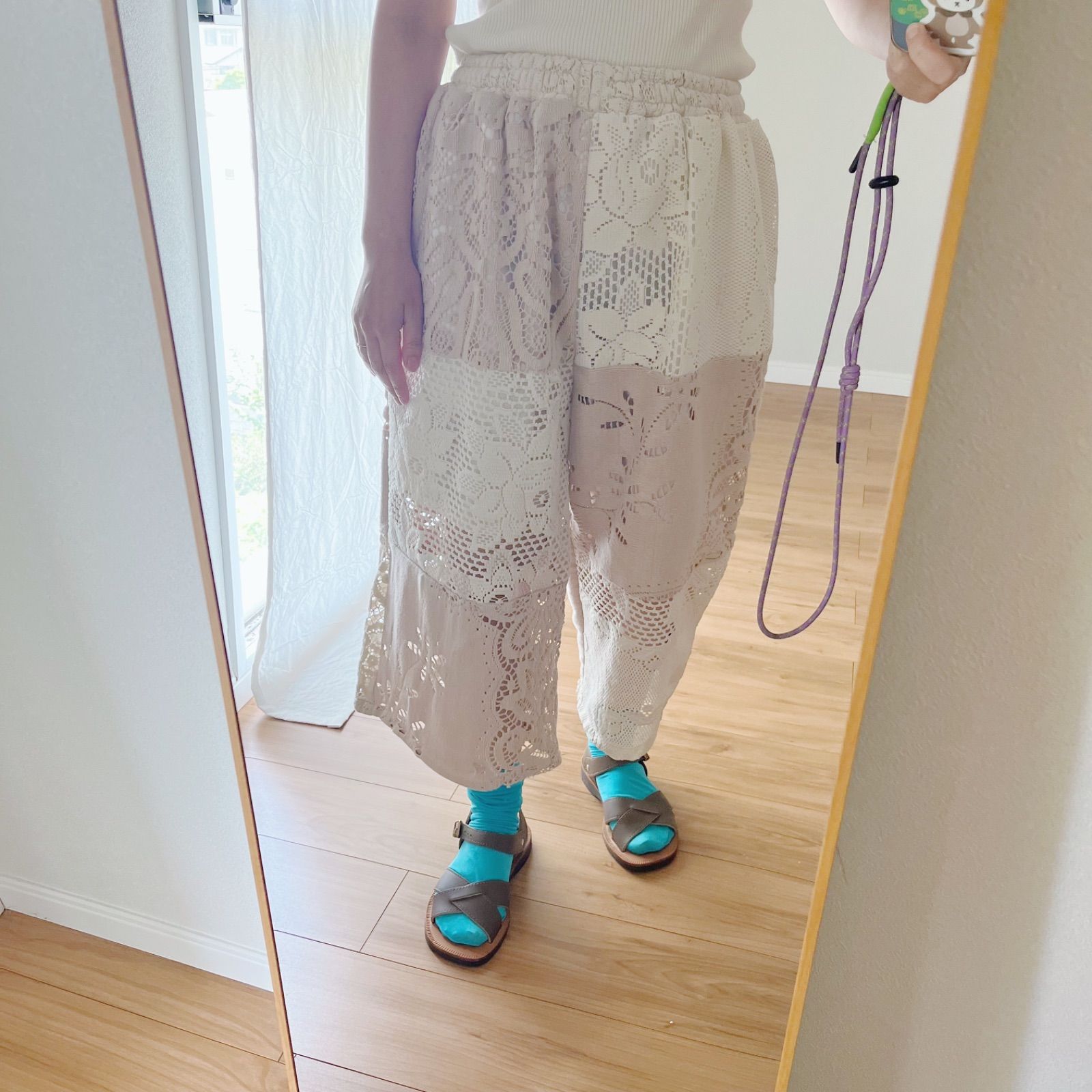 Vintage 40s USA製 ピンストライプコットンパンツ リメイク 襤褸