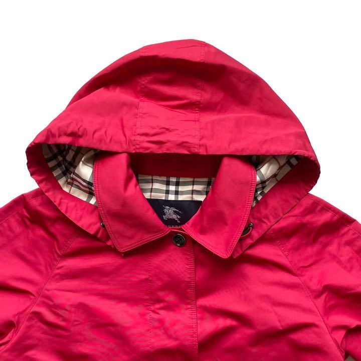 美品 BURBERRY バーバリー レインコート レディース メタル