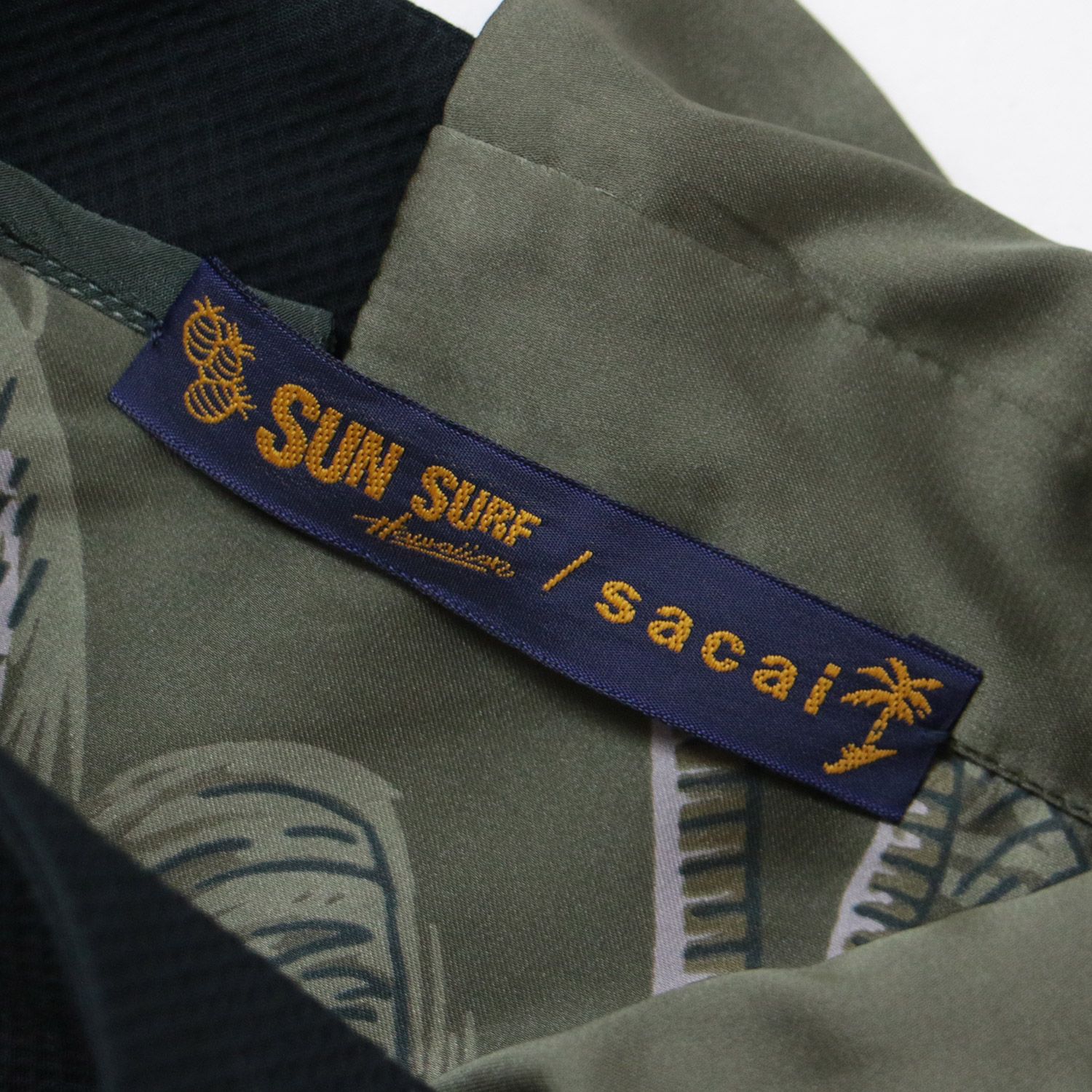 Sacai サカイ × SUN SURF ブラウス シャツ トップス 長袖 プリーツ