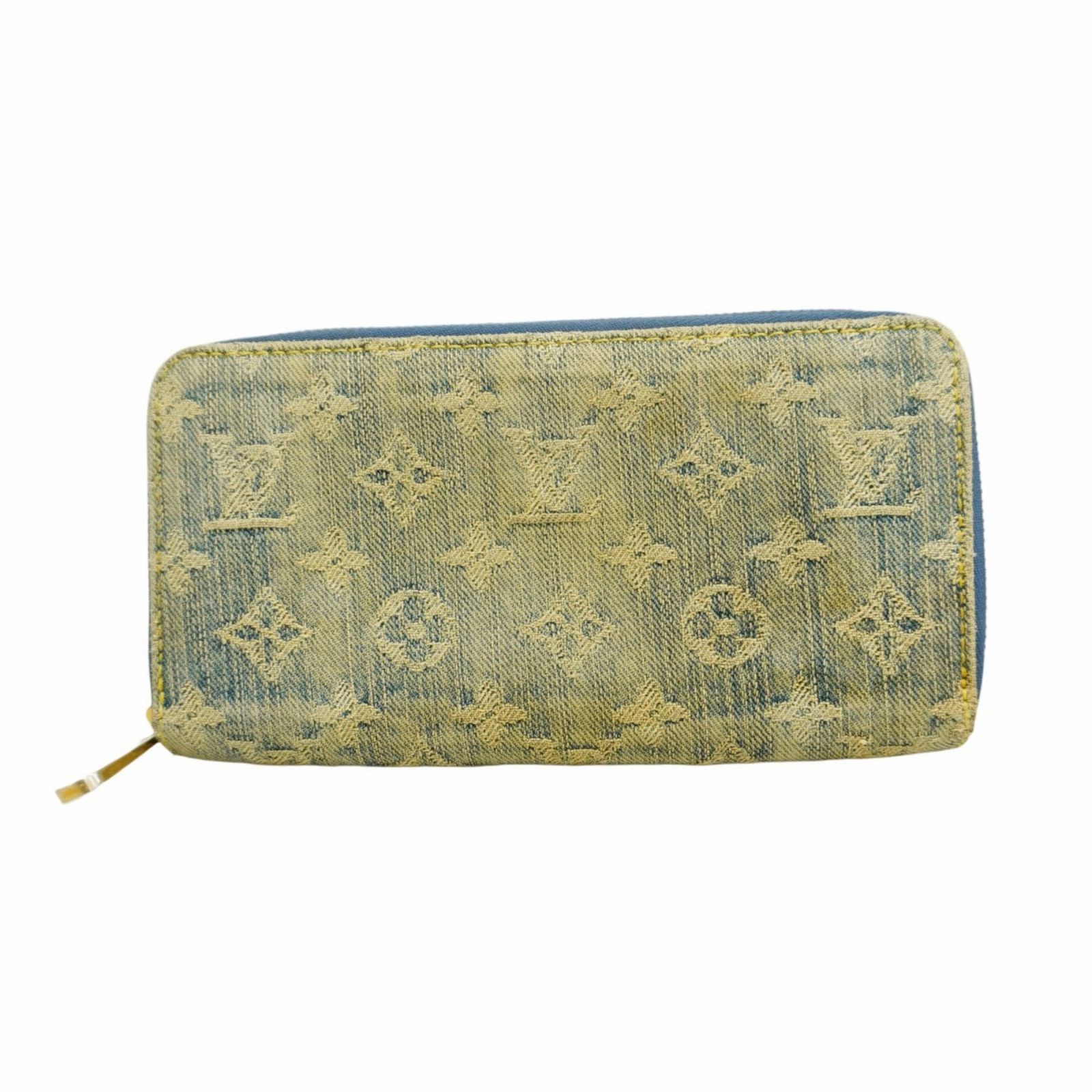 ルイ ヴィトン Louis Vuitton ルイ ヴィトン 長財布 モノグラム デニム ジッピーウォレット M95341 ブルーレディース P1396314