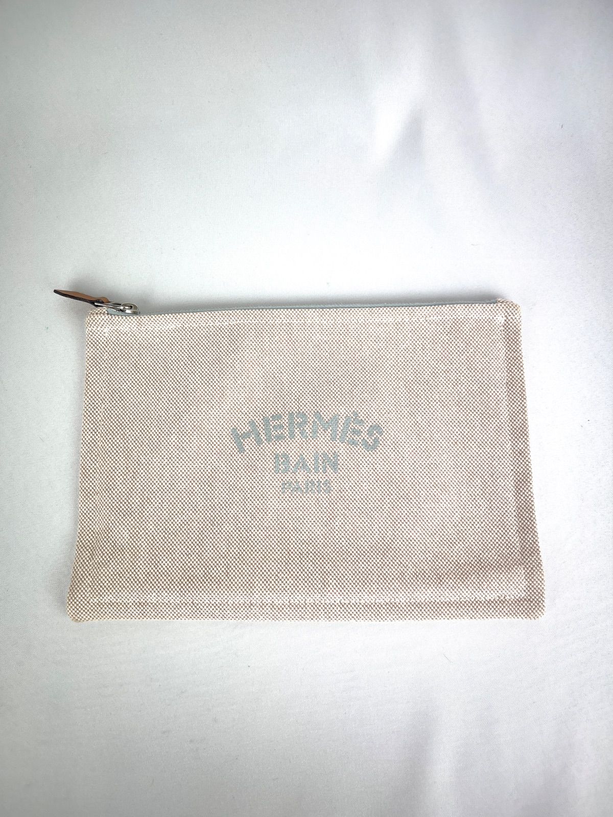 エルメス ニューヨッティングPM トートバッグ ホワイト キャンバス レザー HERMES