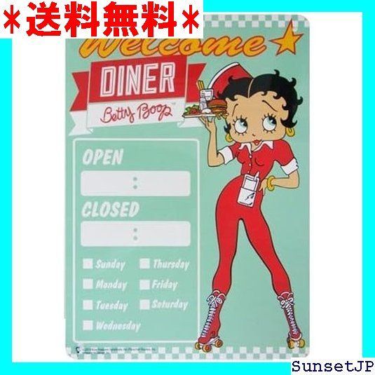 ☆おしゃれ☆ BETTY BOOP プラスチック サインボード プレート