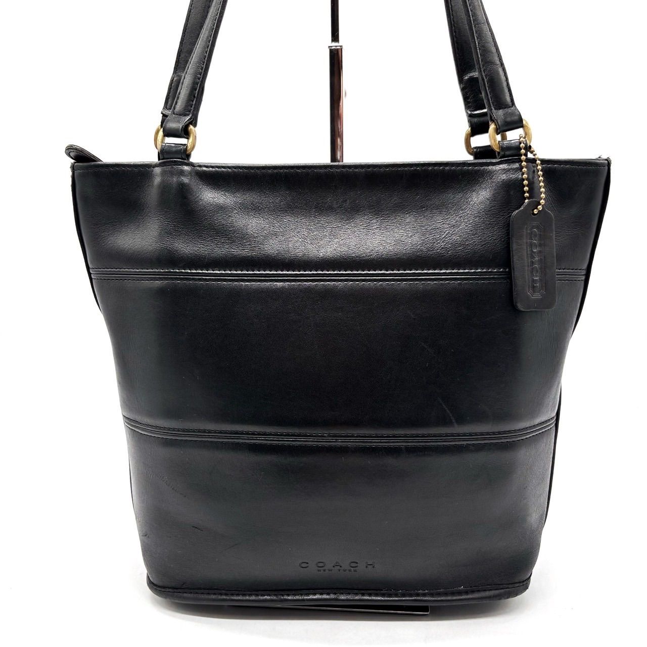 COACHトートバッグ ハンドバッグ 黒 肩掛け オールレザー オールドコーチ ✨美品✨ OLDCOACH オールドコーチ 肩掛け トートバッグ レザー