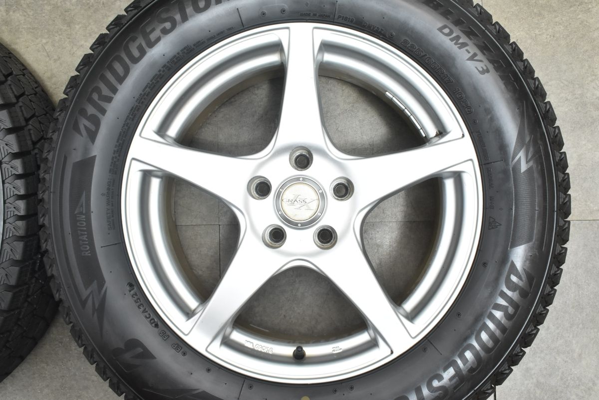ブリヂストン　DM-V3 235/65R17 バリ山　４本セット ブリヂストン DM-V3 235/65R17 バリ山 4本セット 中古】☆バリ山 225