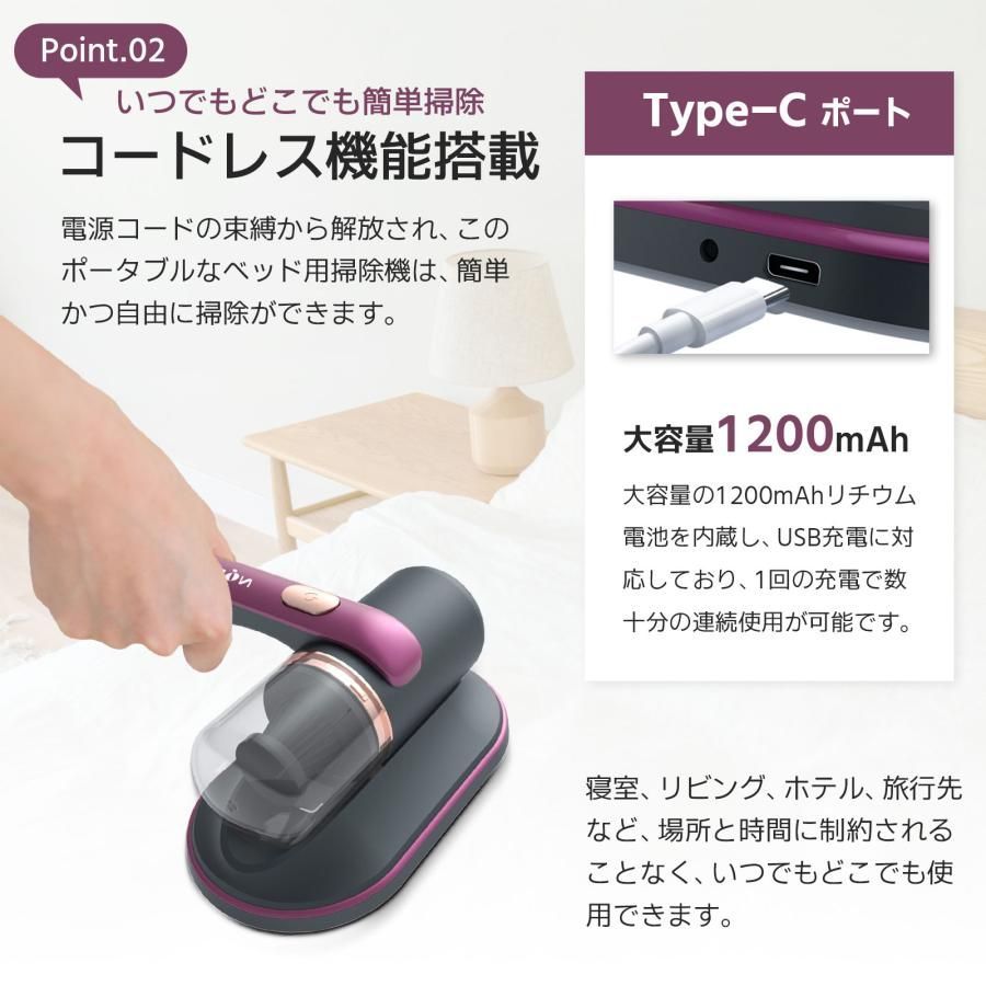 布団掃除機 Amazon | Jimmy 布団クリーナー 布団用掃除機 ダニ取り掃除機