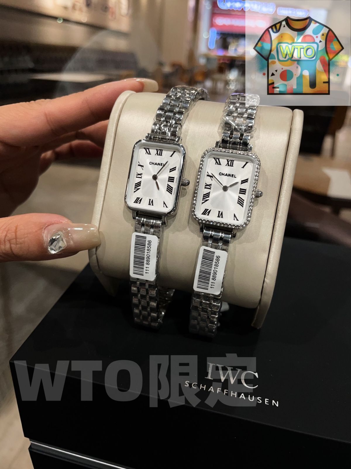 今日特価】Chanel シャネル ケース表面の四角いリングはガラス