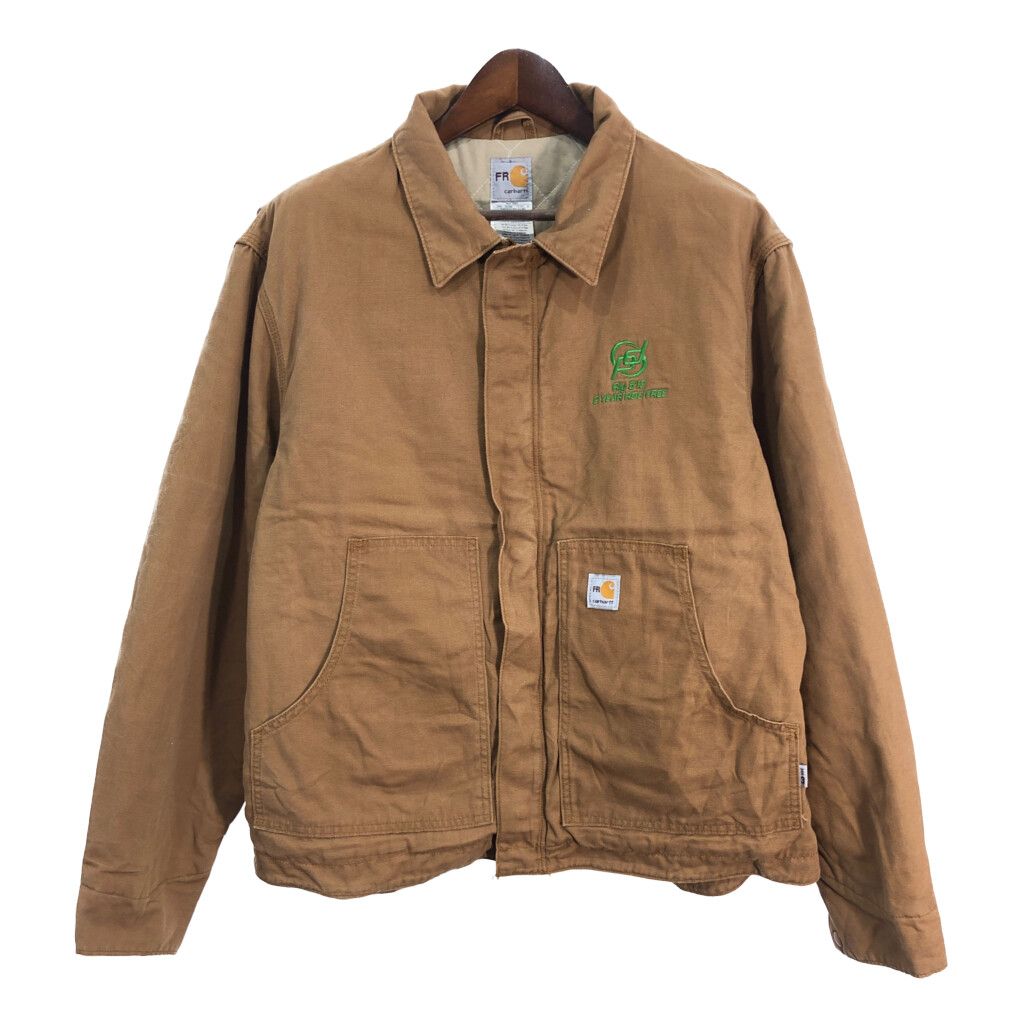 Carhartt カーハート FR トラディショナルジャケット ダック ワークジャケット ライトブラウン (メンズ XL) 中古 古着 S5950 -  さらに半額