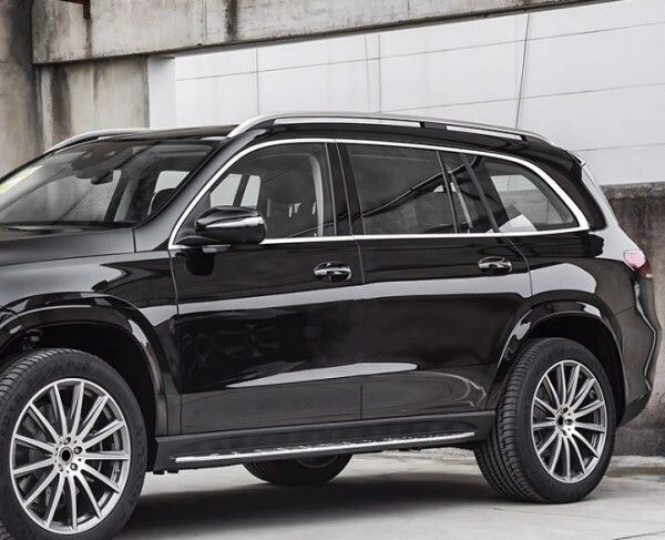 メルセデス ベンツ GLSクラス X167 2019年-サイド ドアウィンドウ デコレーション フレームトリム ステンレス サイド FFCRYSTALESIA_COM