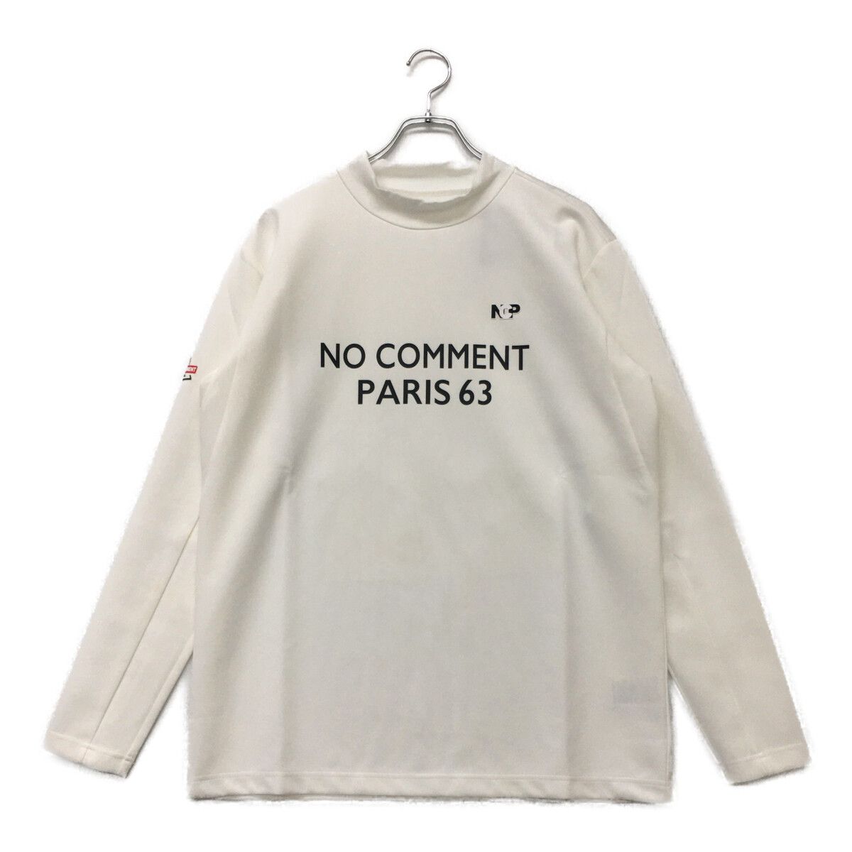 NO COMMENT PARIS ノーコメントパリ モックネック 長袖 シャツ 未使用品 メンズ ノーコメントパリ NO COMMENT PARIS 長袖シャツ L 白