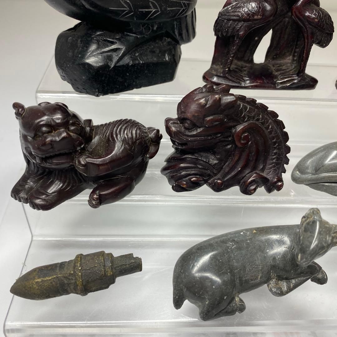 砡製 置物 色々 469g 東な7-0107