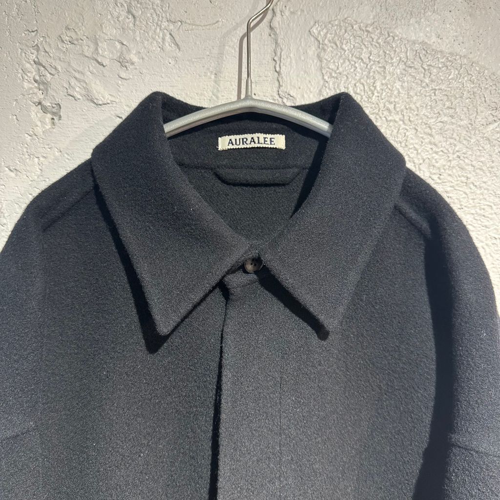 AURALEE オーラリー 23AW DOUBLE CLOTH PILE MOSSER HANDSEWN SHIRT